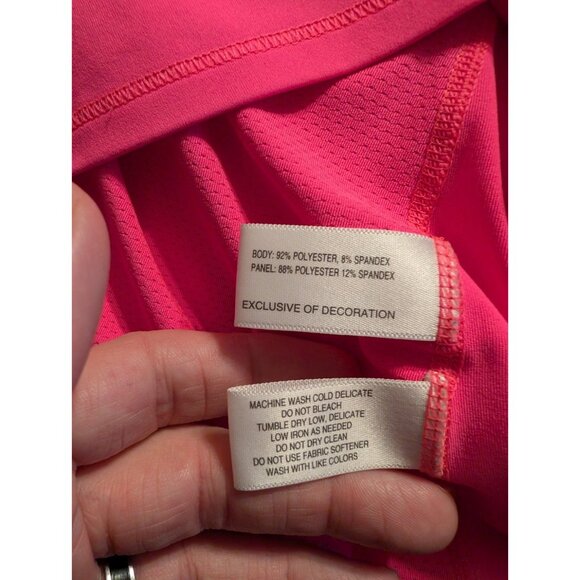 Annika Cutter & Buck 2018 PGA Bellerive Pink Purple DryTec Mock Neck Golf Top XS - Picture 6 of 6